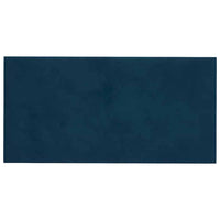 Pannelli Murali 12 pz Blu 60x30 cm in Velluto 2,16 m²