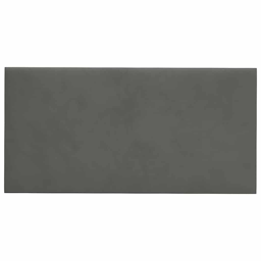Pannelli Murali 12 pz Grigio Scuro 60x30 cm in Velluto 2,16 m² 343864