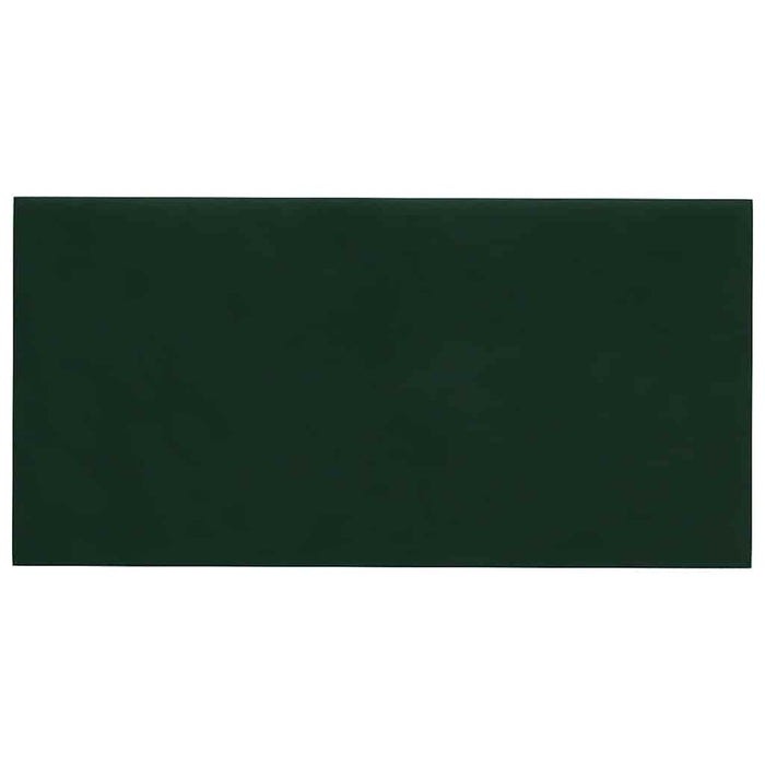 Pannelli Murali 12 pz Verde Scuro 60x30 cm in Velluto 2,16 m² 343865