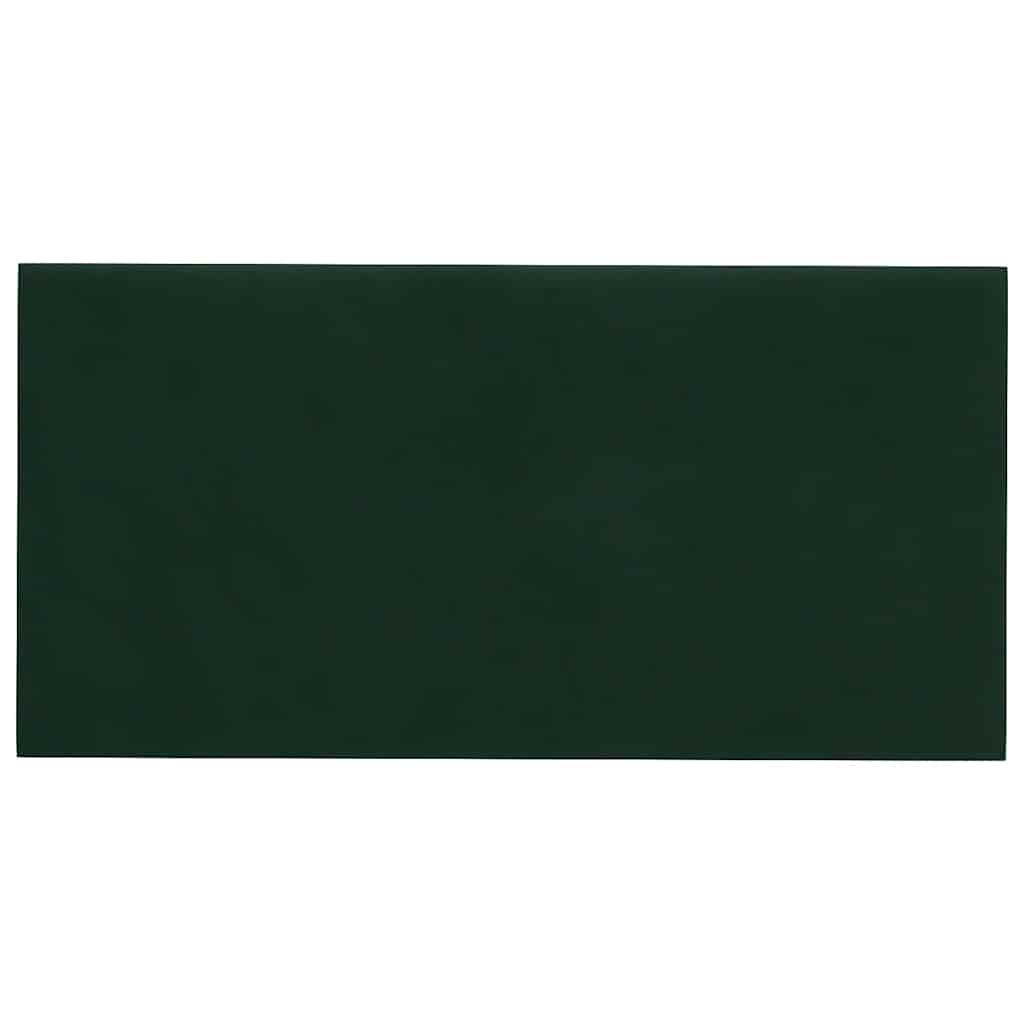 Pannelli Murali 12 pz Verde Scuro 60x30 cm in Velluto 2,16 m²