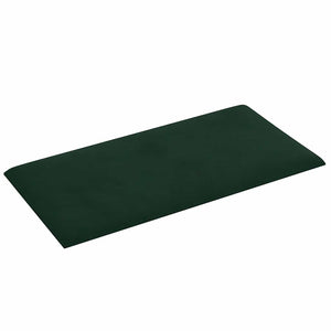 Pannelli Murali 12 pz Verde Scuro 60x30 cm in Velluto 2,16 m² 343865