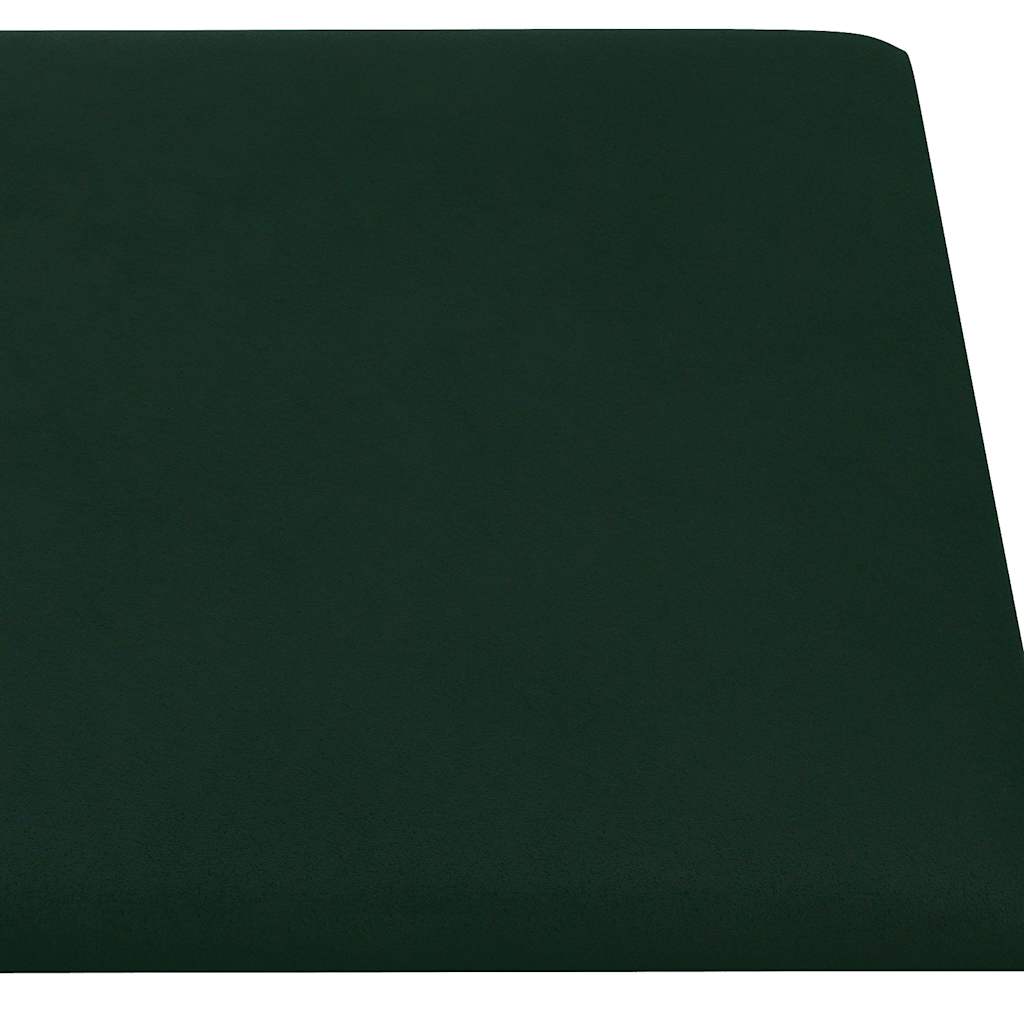 Pannelli Murali 12 pz Verde Scuro 60x30 cm in Velluto 2,16 m² 343865