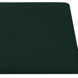 Pannelli Murali 12 pz Verde Scuro 60x30 cm in Velluto 2,16 m² 343865