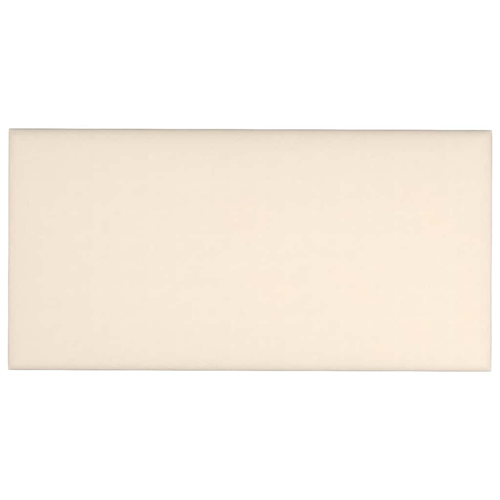Pannelli Murali 12 pz Crema 60x30 cm Velluto 2,16 m²