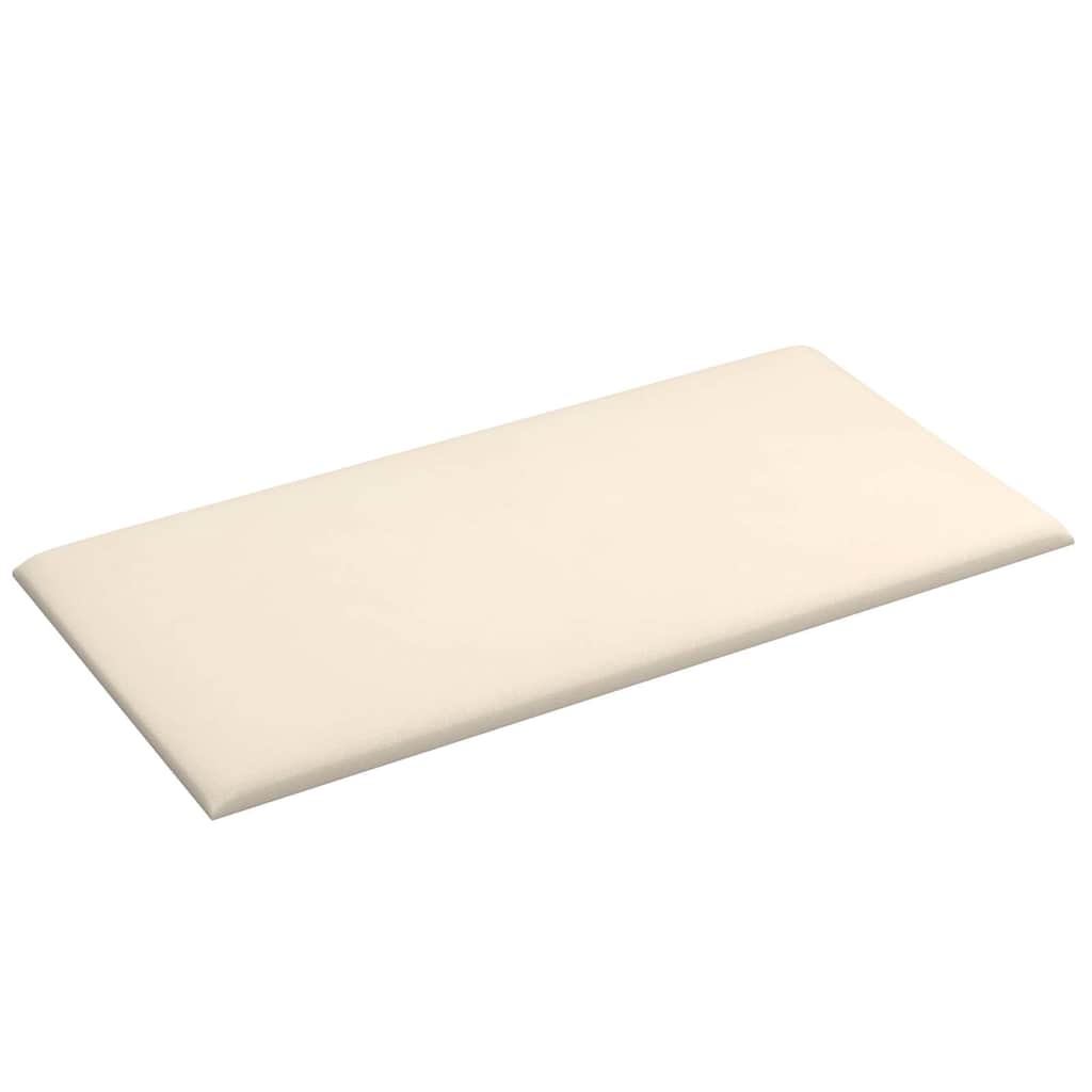 Pannelli Murali 12 pz Crema 60x30 cm Velluto 2,16 m² 343871