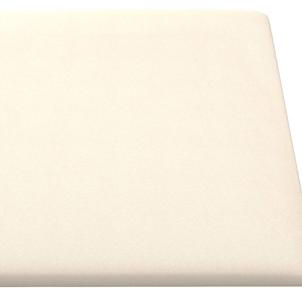Pannelli Murali 12 pz Crema 60x30 cm Velluto 2,16 m²