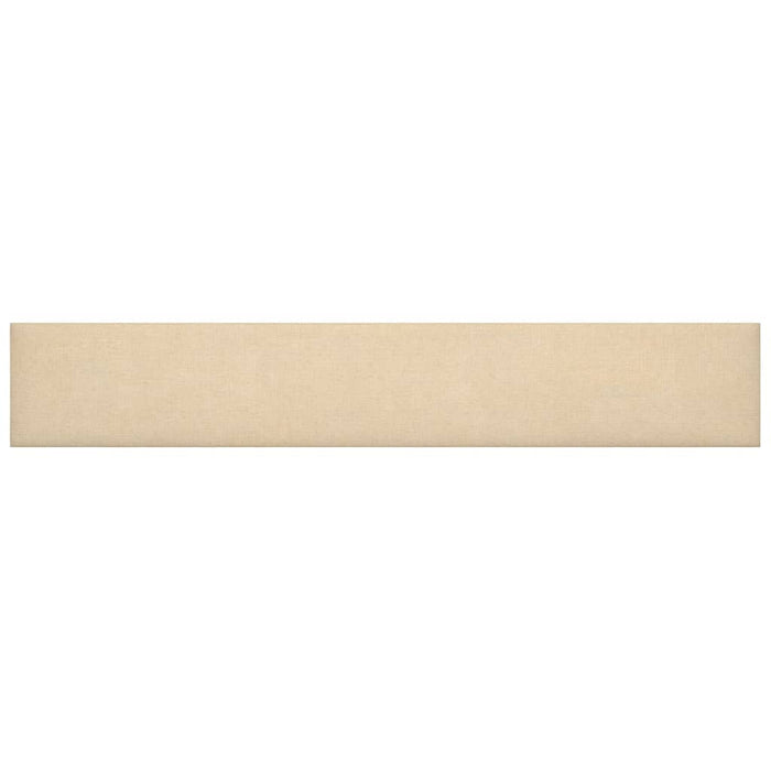 Pannelli Murali 12 pz Crema 90x15 cm Tessuto 1,62 m² 343872