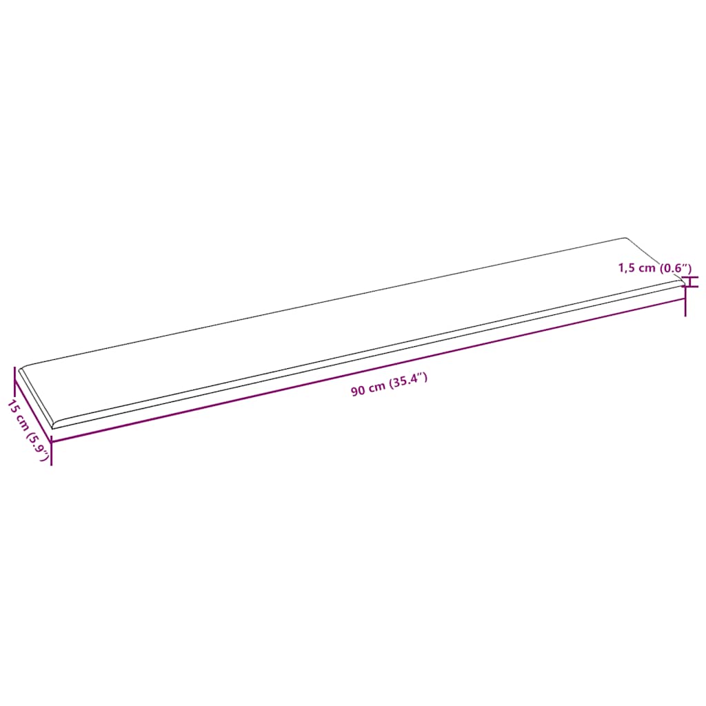 Pannelli Murali 12 pz Crema 90x15 cm Tessuto 1,62 m² 343872