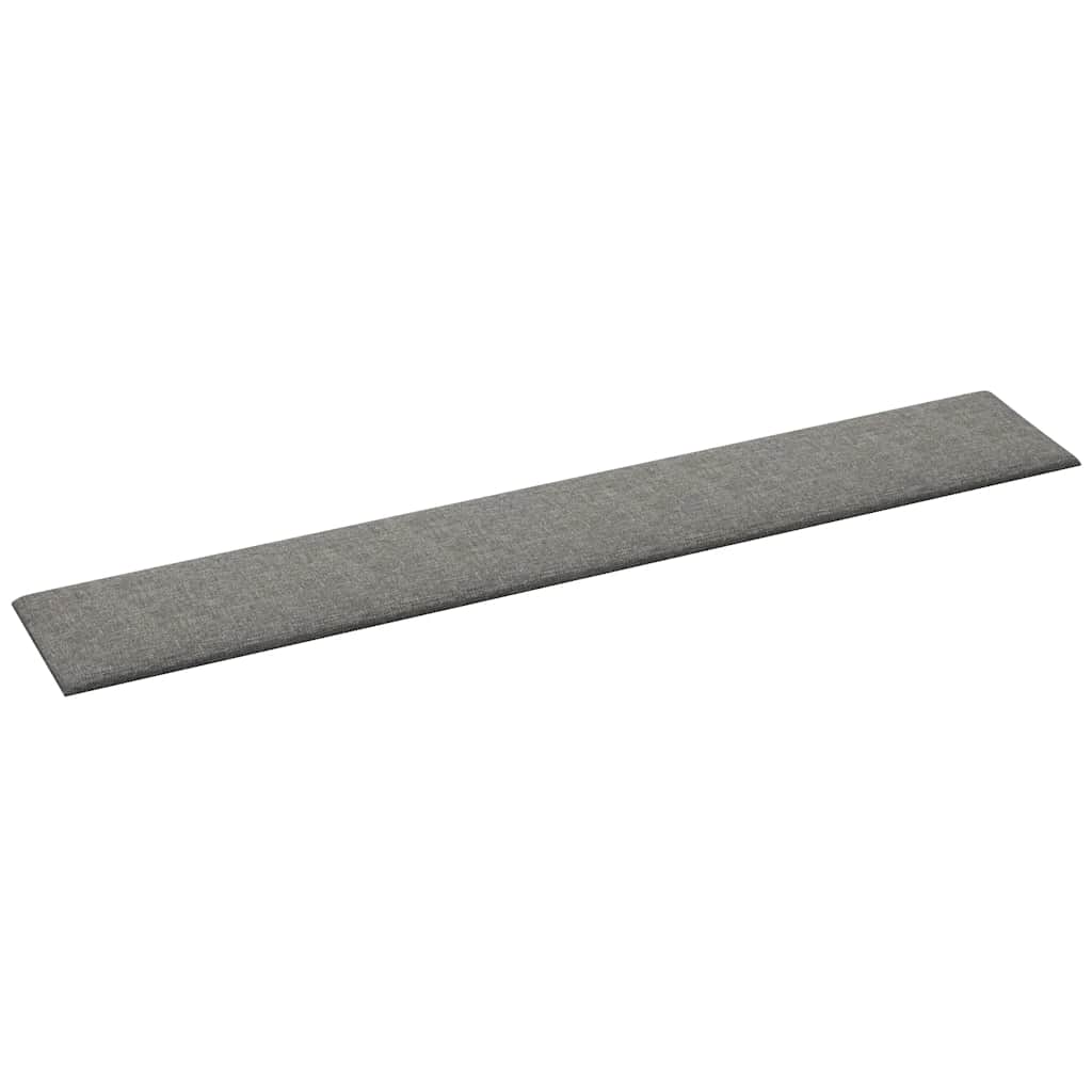 Pannelli Murali 12 pz Grigio Chiaro 90x15 cm Tessuto 1,62 m² 343873