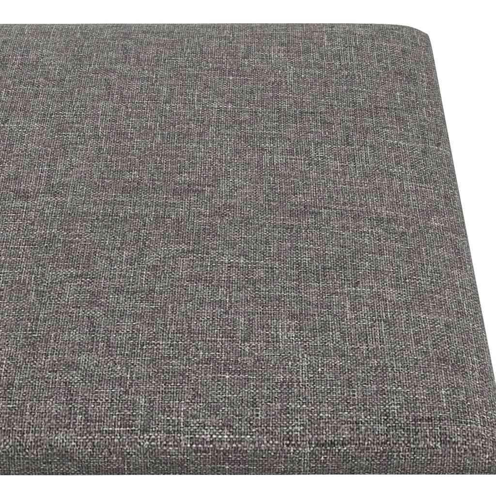 Pannelli Murali 12 pz Grigio Chiaro 90x15 cm Tessuto 1,62 m² 343873