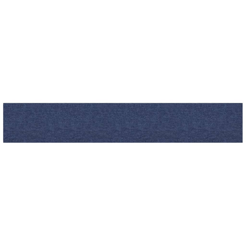 Pannelli Murali 12 pz Blu 90x15 cm Tessuto 1,62 m² 343882