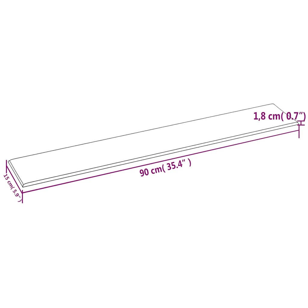 Pannelli Murali 12 pz Blu 90x15 cm Velluto 1,62 m² 343890