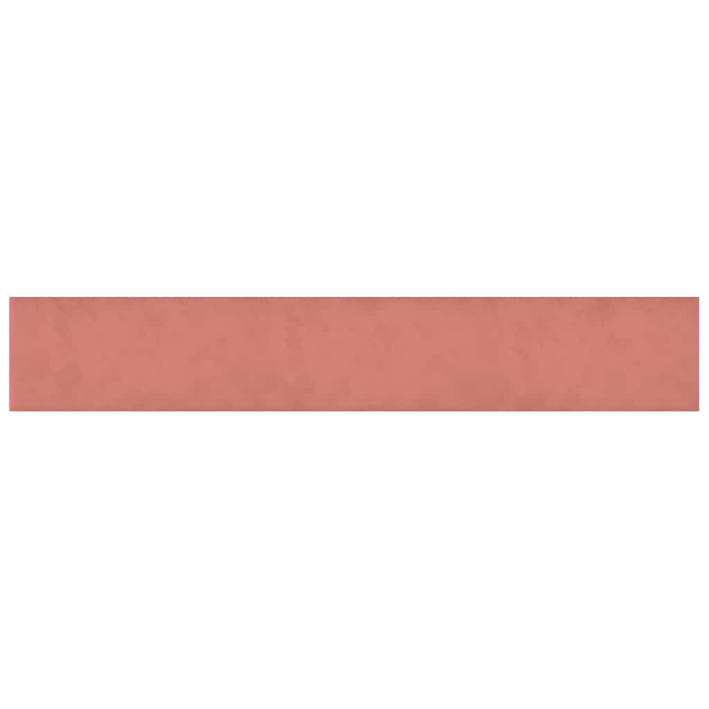 Pannelli Murali 12 pz Rosa 90x15 cm Velluto 1,62 m² 343894