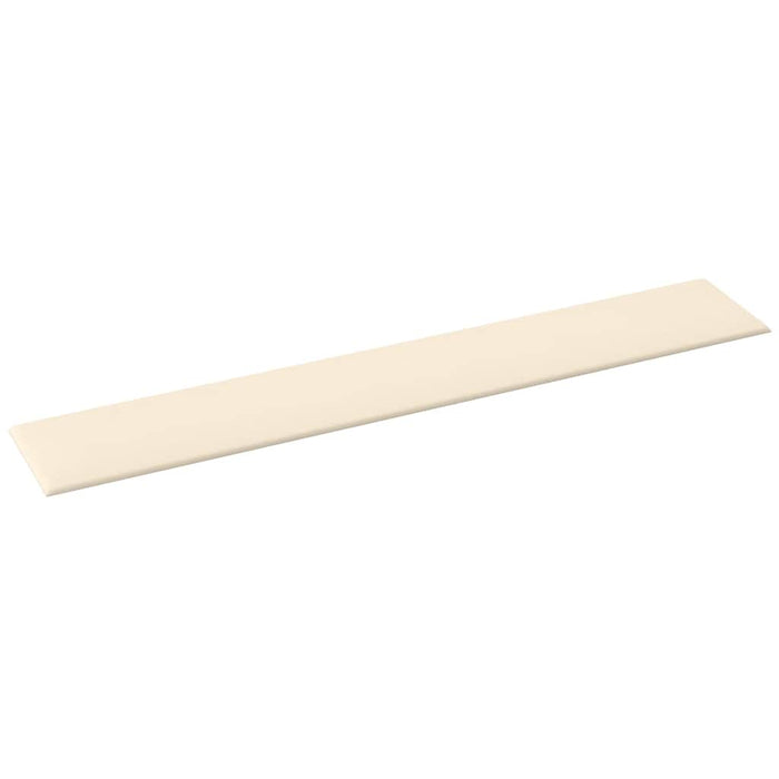 Pannelli Murali 12 pz Crema 90x15 cm Velluto 1,62 m² 343899