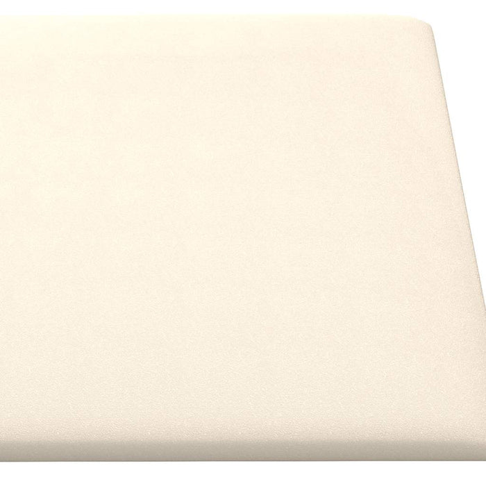 Pannelli Murali 12 pz Crema 90x15 cm Velluto 1,62 m²