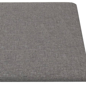Pannelli Murali 12 pz Grigio Chiaro 90x30 cm Tessuto 3,24 m² 343901