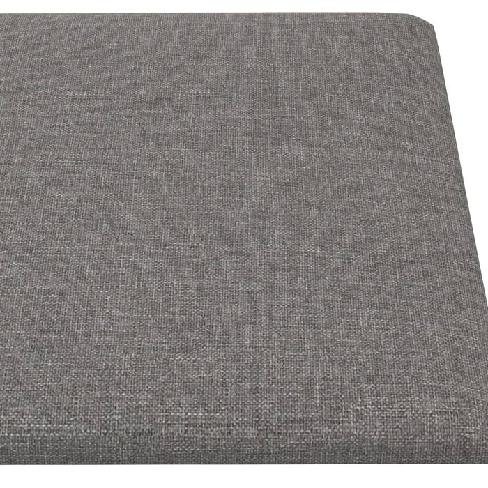 Pannelli Murali 12 pz Grigio Chiaro 90x30 cm Tessuto 3,24 m² 343901