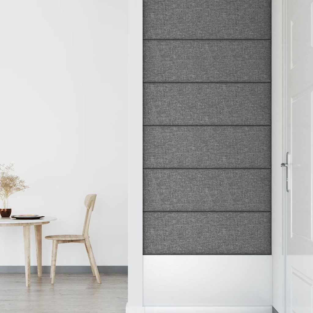 Pannelli Murali 12 pz Grigio Chiaro 90x30 cm Tessuto 3,24 mÂ² cod mxl 12413