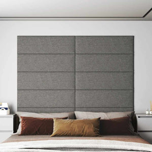 Pannelli Murali 12 pz Grigio Chiaro 90x30 cm Tessuto 3,24 mÂ² cod mxl 12413