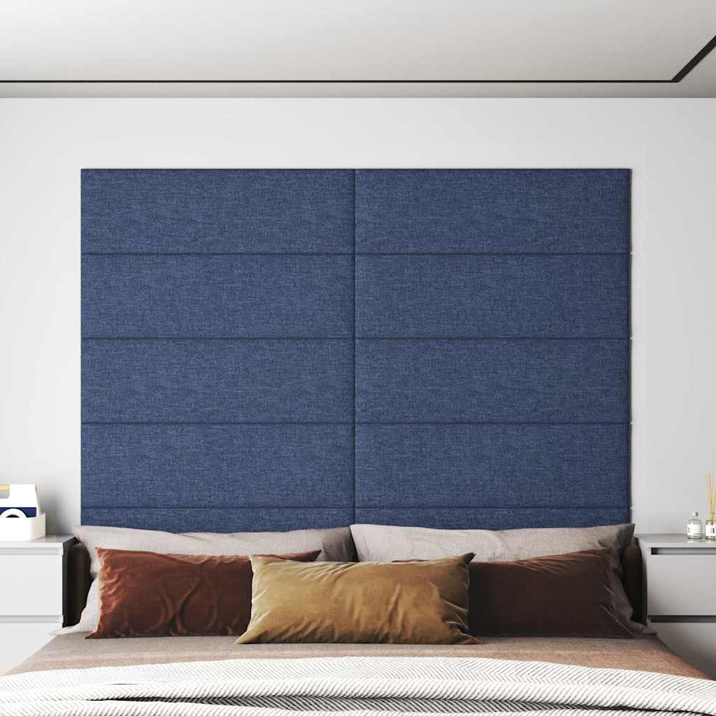 Pannelli Murali 12 pz Blu 90x30 cm in Tessuto 3,24 mÂ² cod mxl 25864