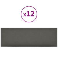 Pannelli Murali 12 pz Grigi 90x30 cm in Similpelle 3,24 mÂ² cod mxl 8641