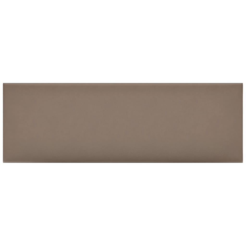 Pannelli Murali 12 pz Cappuccino 90x30 cm in Similpelle 3,24 m² 343915