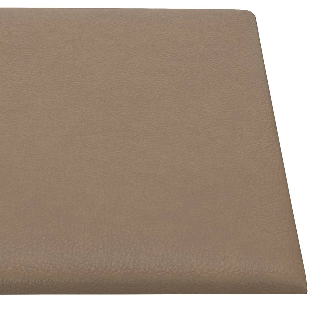 Pannelli Murali 12 pz Cappuccino 90x30 cm in Similpelle 3,24 m² 343915