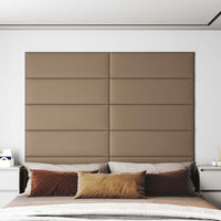 Pannelli Murali 12 pz Cappuccino 90x30 cm in Similpelle 3,24 mÂ² cod mxl 25296