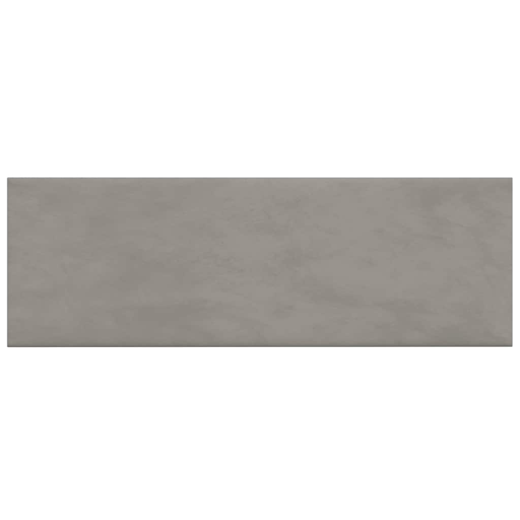 Pannelli Murali 12 pz Grigio Chiaro 90x30 cm Velluto 3,24 m²