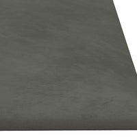 Pannelli Murali 12 pz Grigio Scuro 90x30 cm Velluto 3,24 mÂ²