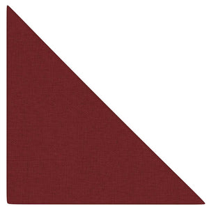 Pannelli Murali 12 pz Rosso Vino 30x30 cm Tessuto 0,54 mÂ²