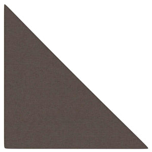 Pannelli Murali 12 pz Tortora 30x30 cm Tessuto 0,54 m² 343935