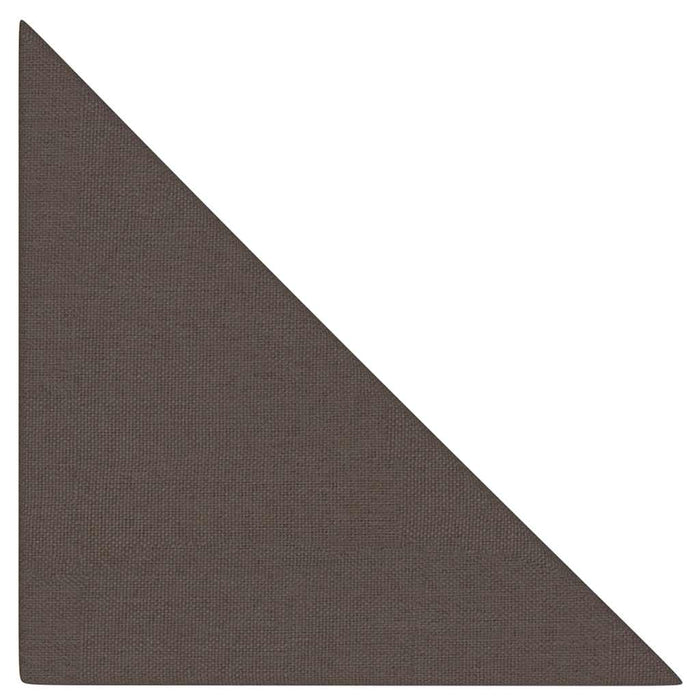 Pannelli Murali 12 pz Tortora 30x30 cm Tessuto 0,54 m² 343935