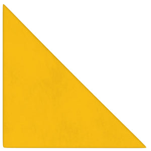 Pannelli Murali 12 pz Gialli 30x30 cm Velluto 0,54 m² 343953