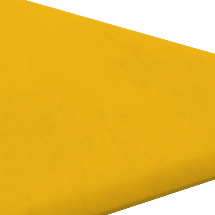 Pannelli Murali 12 pz Gialli 30x30 cm Velluto 0,54 m² 343953