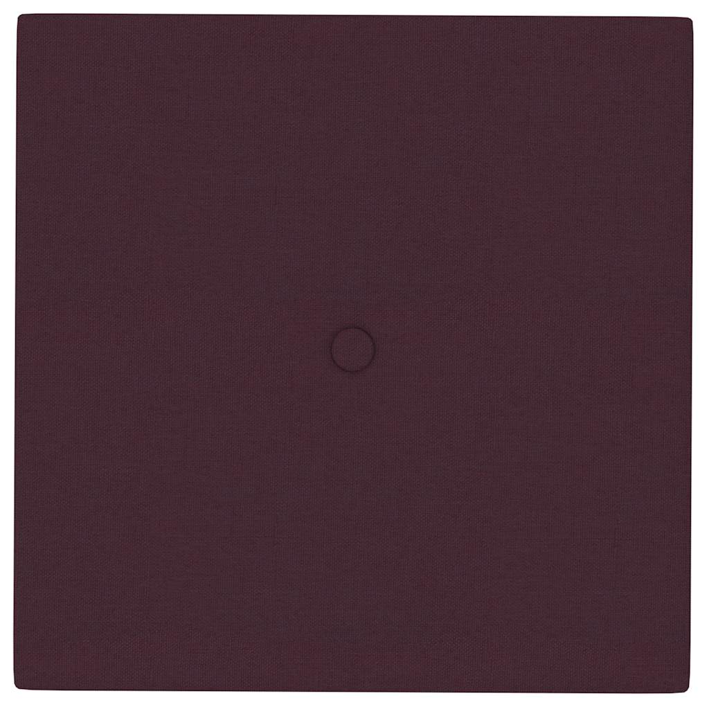 Pannelli Murali 12 pz Viola 30x30 cm in Tessuto 1,08 m²