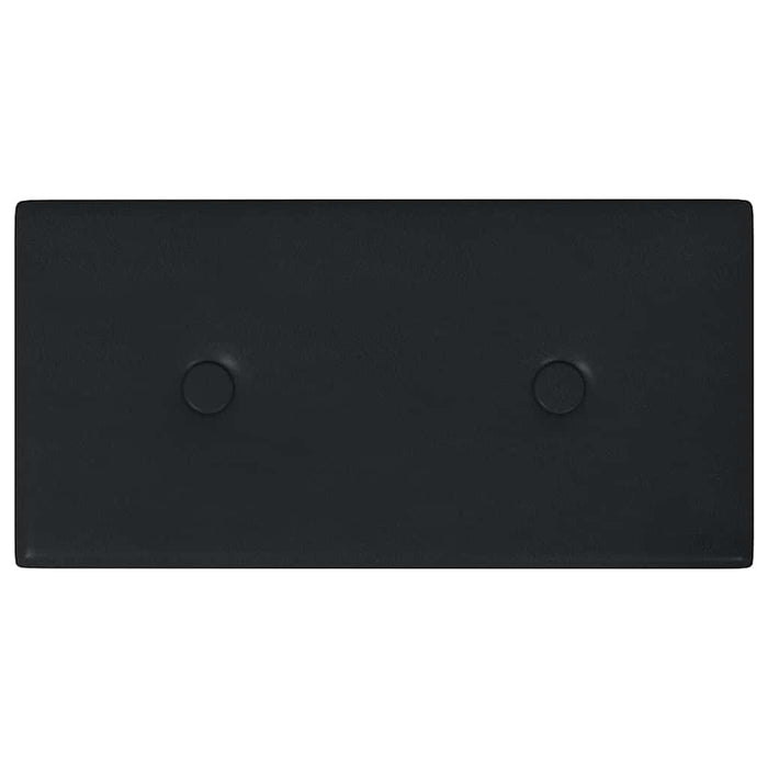Pannelli Murali 12 pz Neri 30x15 cm in Similpelle 0,54 m² 343967