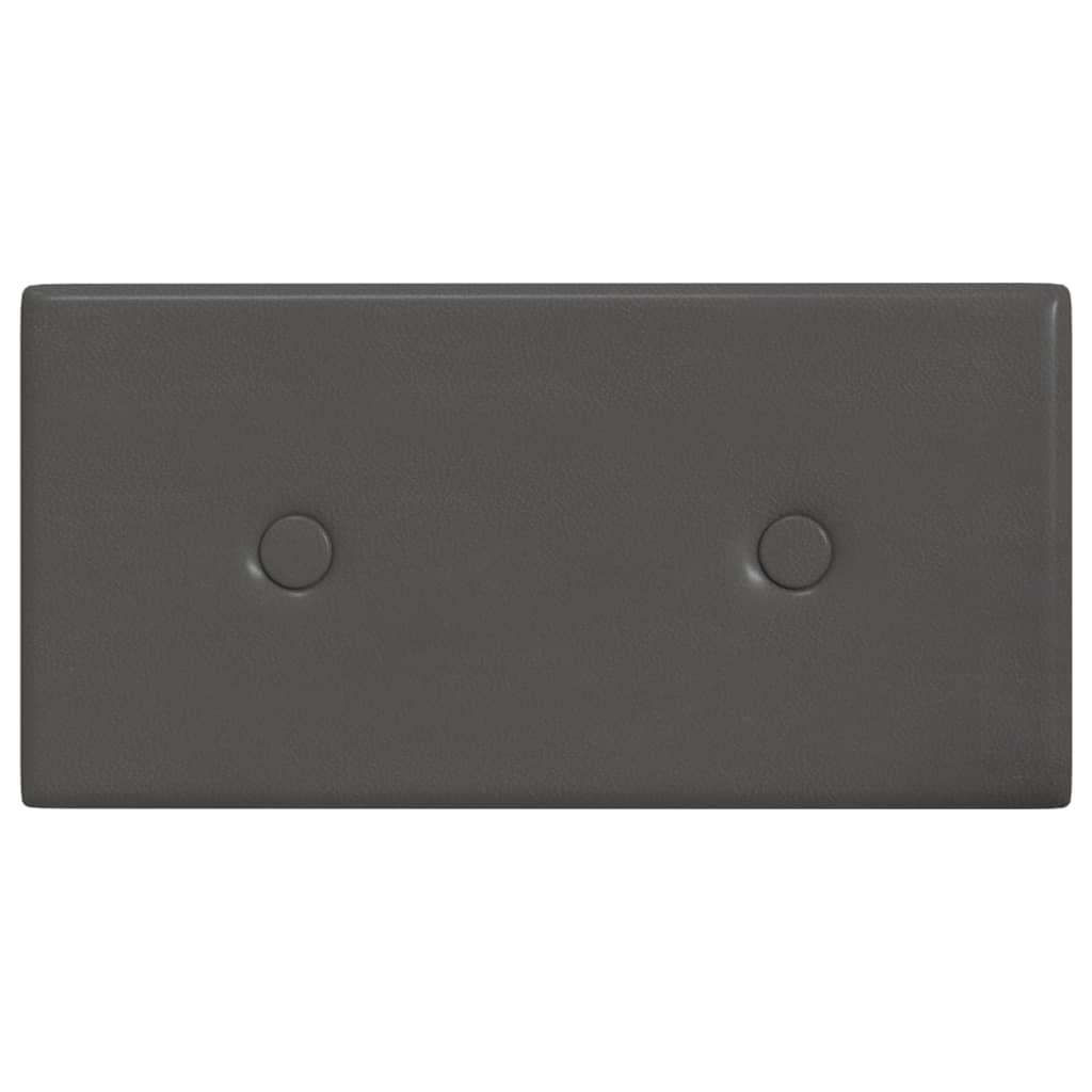 Pannelli Murali 12 pz Grigi 30x15 cm in Similpelle 0,54 m² 343970