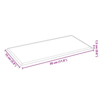 Pannelli Murali 12 pz Grigi 30x15 cm in Similpelle 0,54 mÂ²