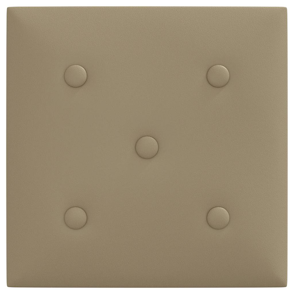 Pannelli Murali 12 pz Cappuccino 30x30 cm Similpelle 1,08 m² 343978