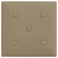 Pannelli Murali 12 pz Cappuccino 30x30 cm Similpelle 1,08 m² 343978