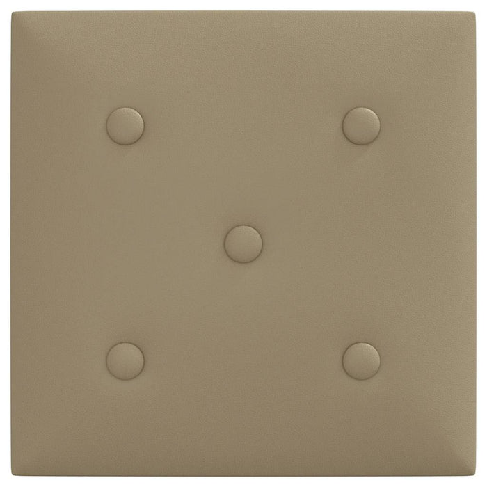 Pannelli Murali 12 pz Cappuccino 30x30 cm Similpelle 1,08 m² 343978