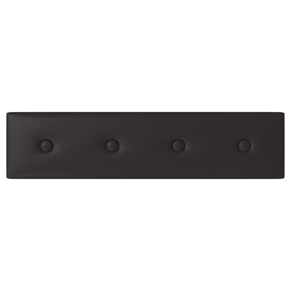 Pannelli Murali 12 pz Neri 60x15 cm Similpelle 1,08 m² 343981