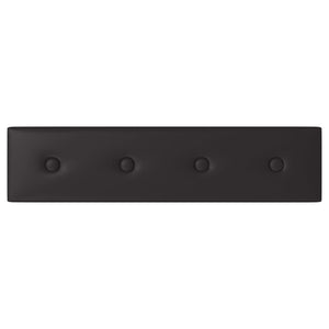 Pannelli Murali 12 pz Neri 60x15 cm Similpelle 1,08 m² 343981