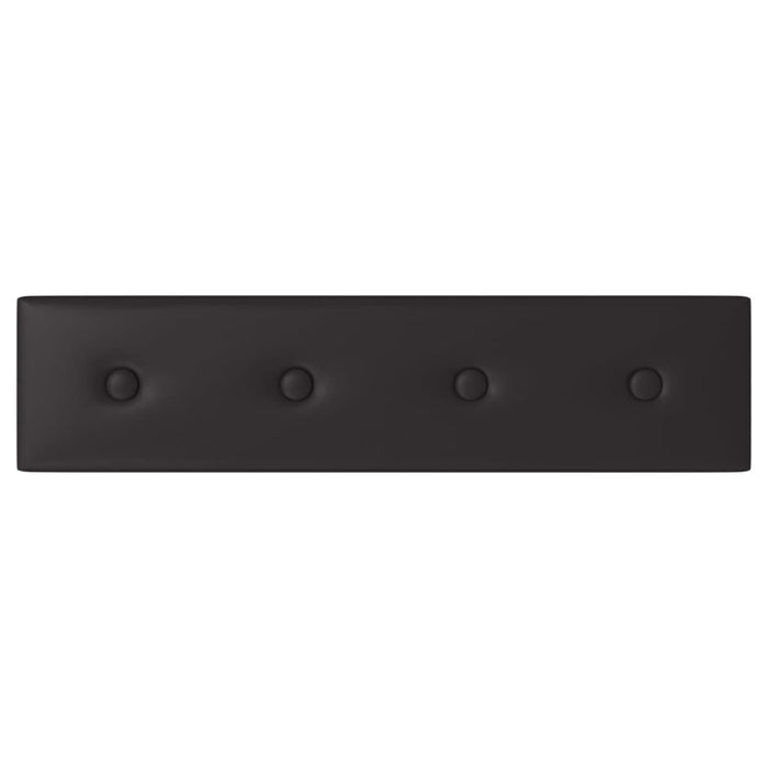 Pannelli Murali 12 pz Neri 60x15 cm Similpelle 1,08 m² 343981