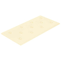 Pannelli Murali 12 pz Crema 60x30 cm Similpelle 2,16 mÂ² cod mxl 12071
