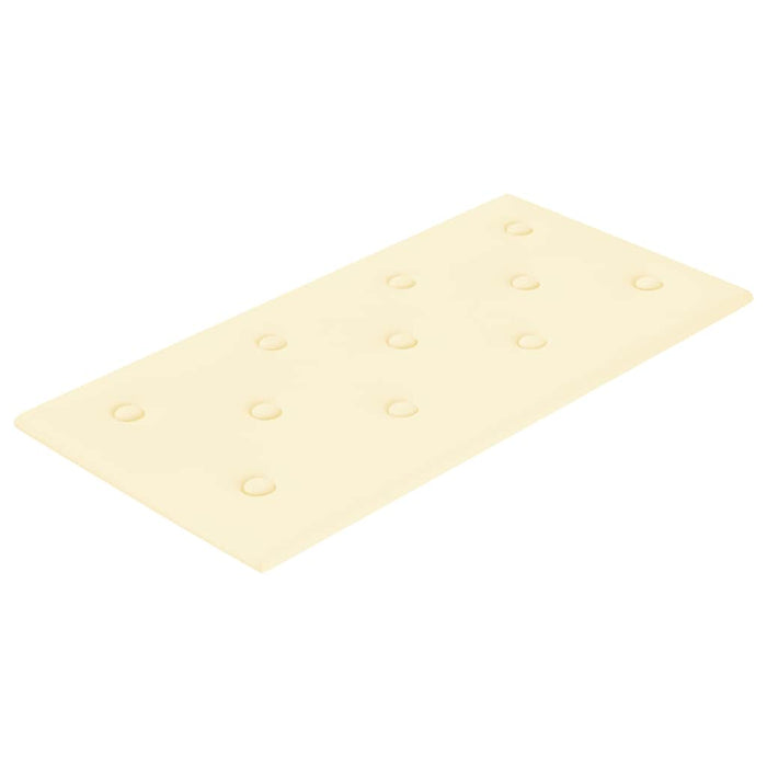 Pannelli Murali 12 pz Crema 60x30 cm Similpelle 2,16 mÂ² cod mxl 12071