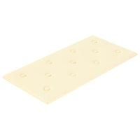 Pannelli Murali 12 pz Crema 60x30 cm Similpelle 2,16 m² 343989