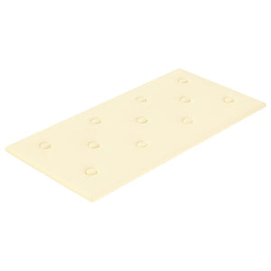 Pannelli Murali 12 pz Crema 60x30 cm Similpelle 2,16 m² 343989