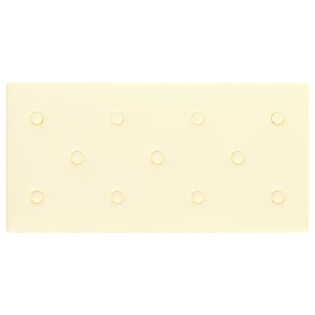 Pannelli Murali 12 pz Crema 60x30 cm Similpelle 2,16 mÂ² cod mxl 12071